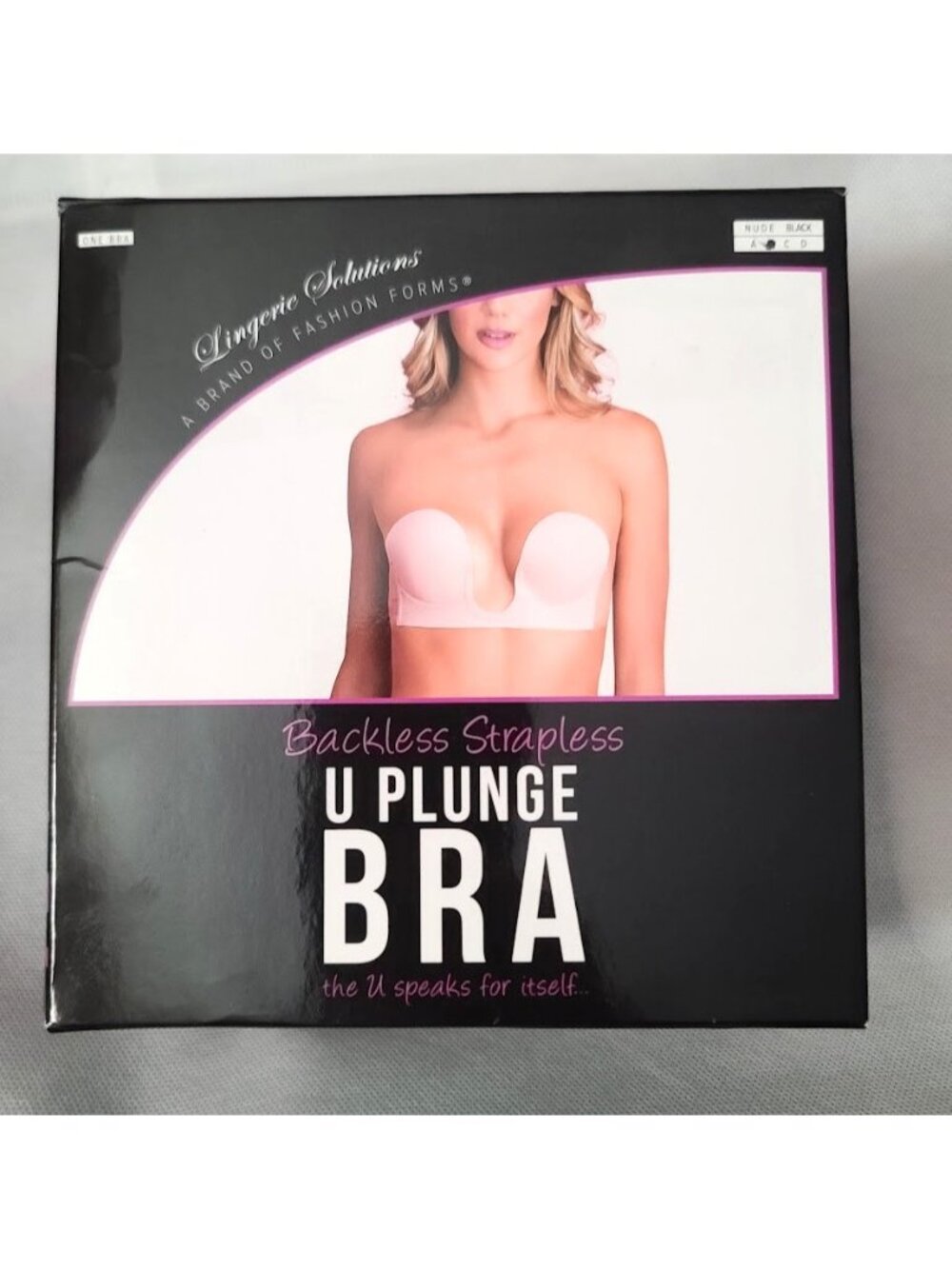 Lingerie Solutions Backless Strapless U Plunge Bra - Nude